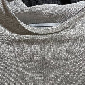 Talbots Collection Silver Glittery Sleeveless Top